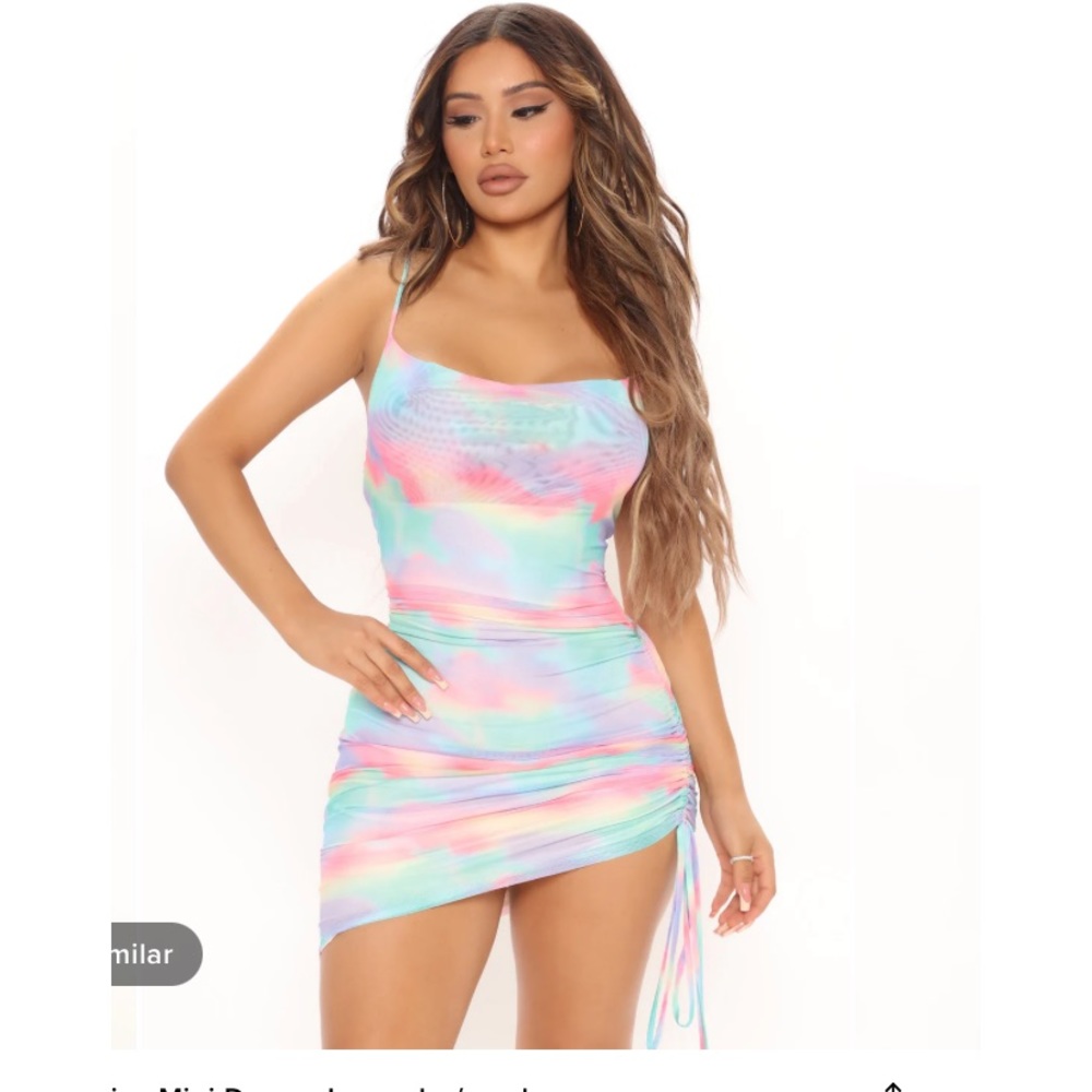 Fashion Nova Beautiful Skies mini dress NWT